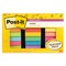 Post-it Super Sticky Notes - Pkg of 15, 3" x 3", Bright Colors Teacher Pack, Blank
